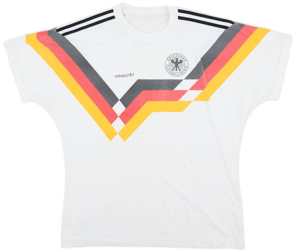 1990-92 Germany adidas Cotton Tee - 7/10 - (L/XL)
