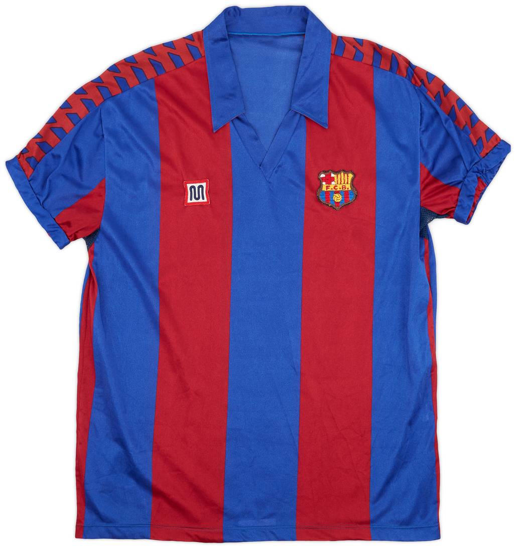1984-89 Barcelona Home Shirt - 8/10 - (XL)