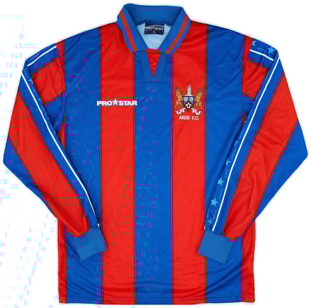 2001-02 Ards FC Home L/S Shirt - 8/10 - (M)
