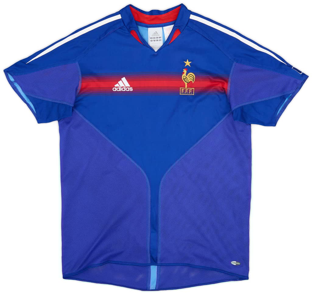 2004-06 France Home Shirt - 9/10 - (XL.Boys)