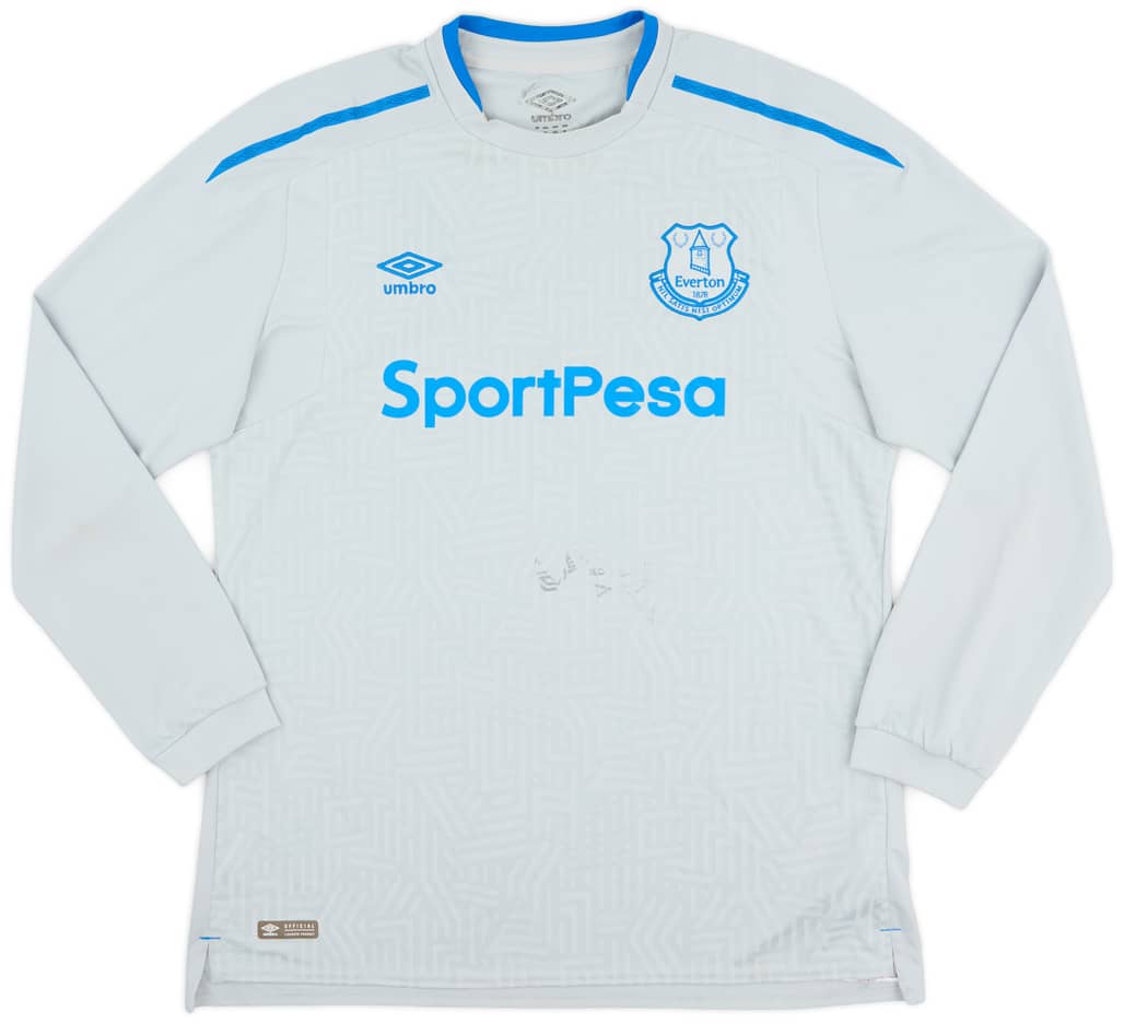 2017-18 Everton Away L/S Shirt - 6/10 - (XL)