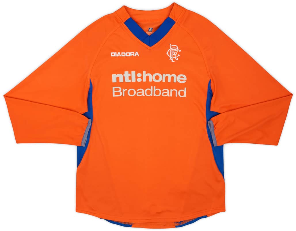 2002-03 Rangers Away L/S Shirt - 8/10 - (S)