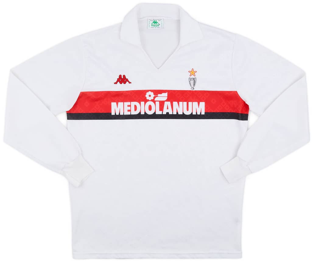 1989-90 AC Milan Away L/S Shirt - 9/10 - (L)