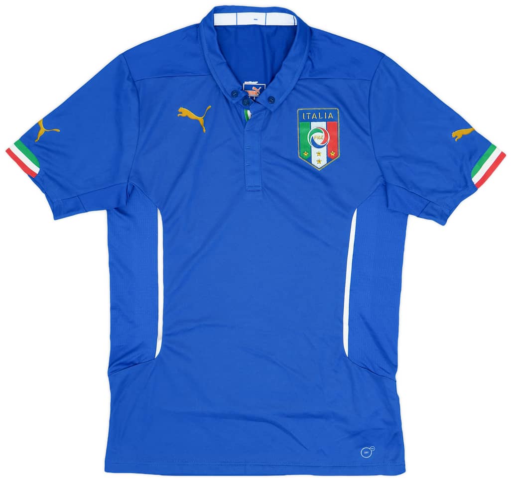 2014-15 Italy Authentic Home Shirt - 9/10 - (M)