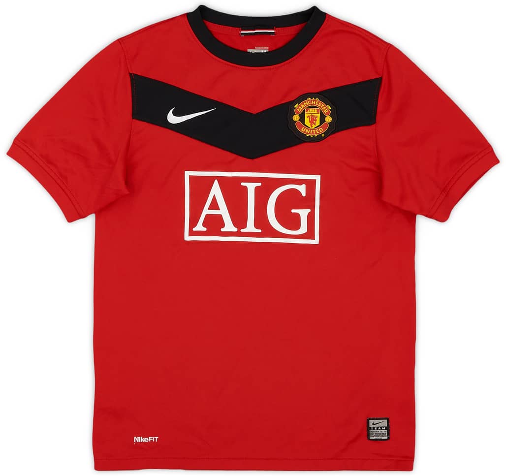 2009-10 Manchester United Home Shirt - 8/10 - (M.Boys)