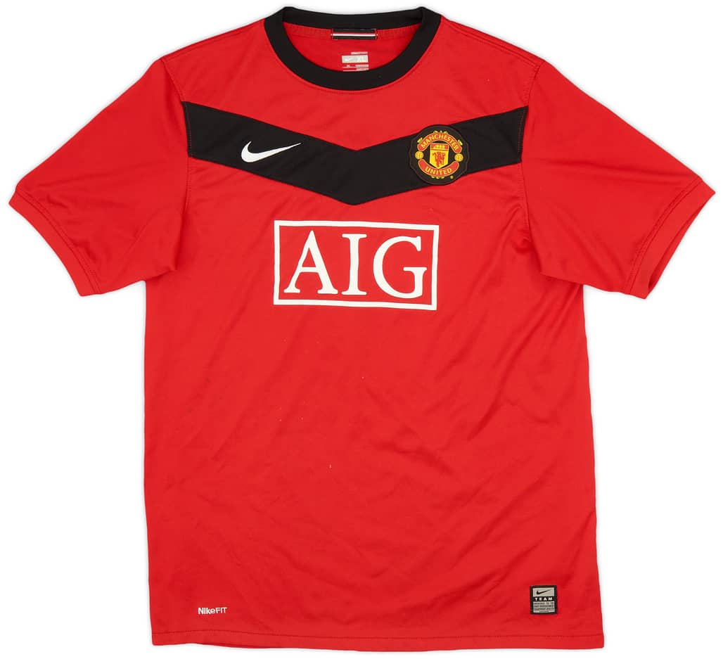 2009-10 Manchester United Home Shirt - 7/10 - (XL.Boys)
