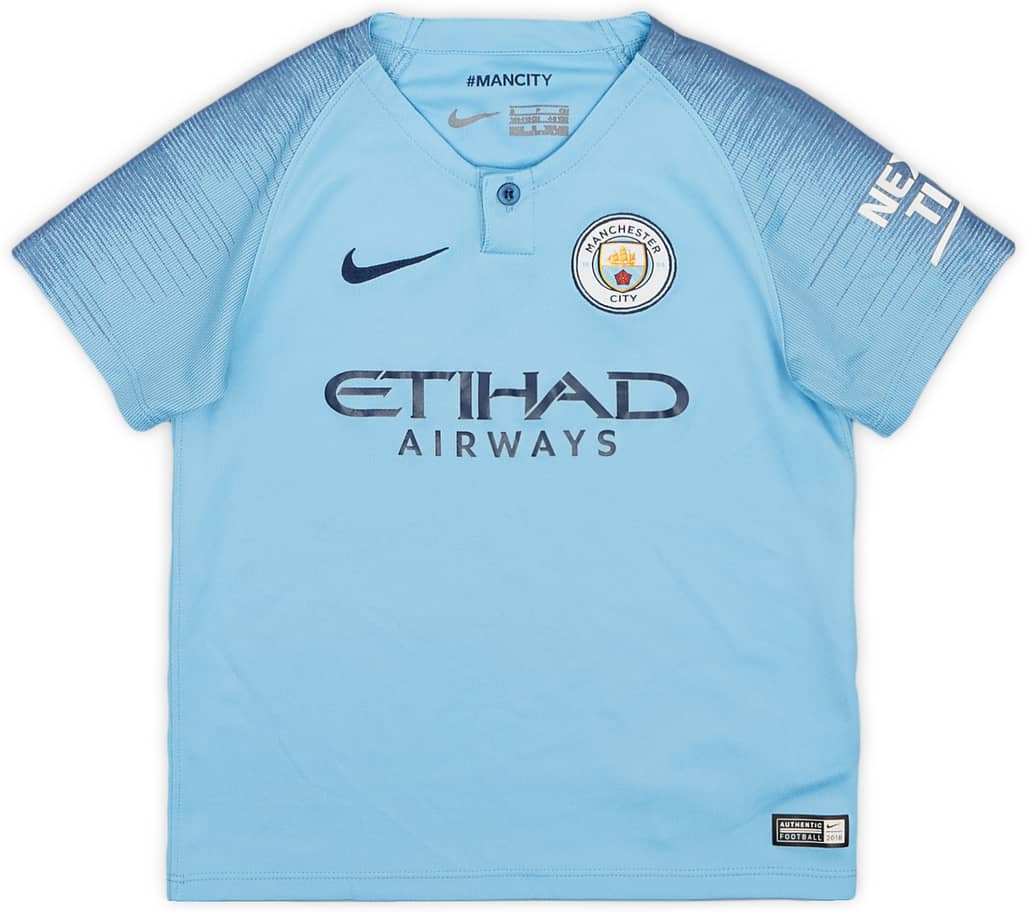 2018-19 Manchester City Home Shirt - 8/10 - (4-5 Years)