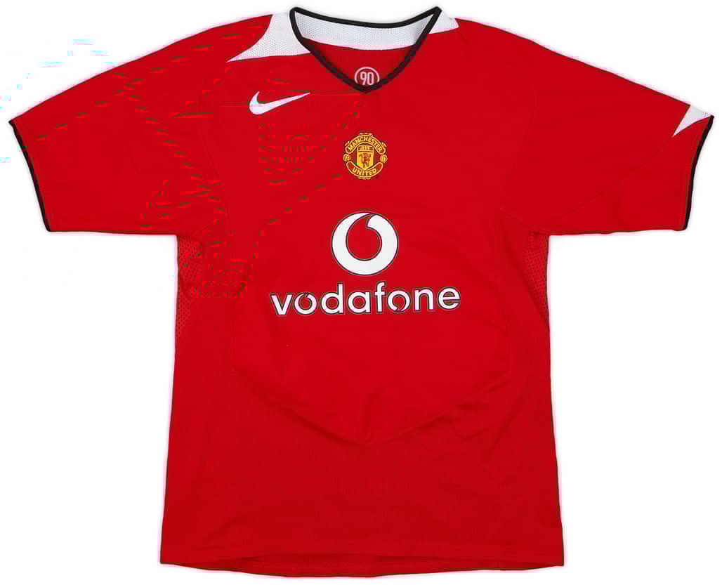 2004-06 Manchester United Home Shirt - 9/10 - (L.Boys)