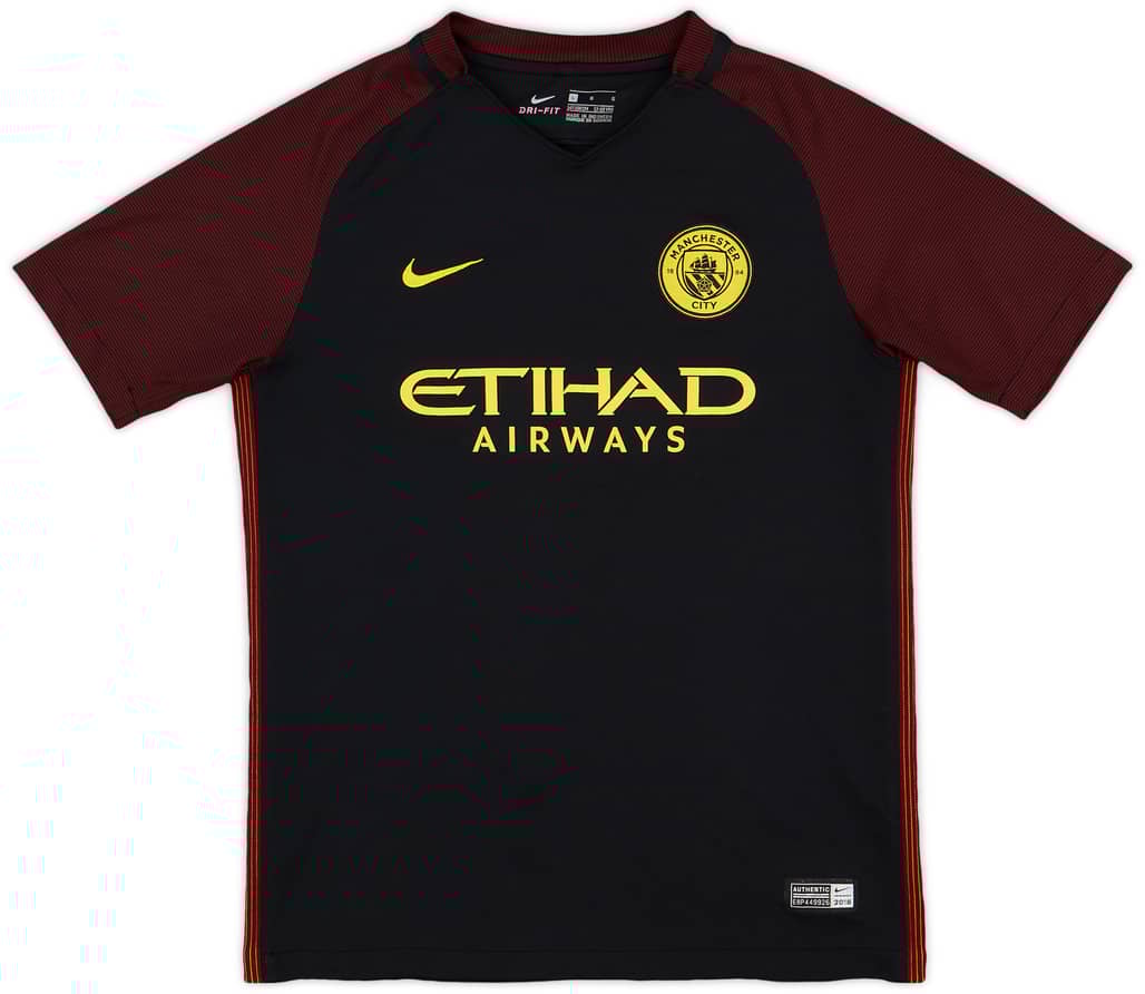 2016-17 Manchester City Away Shirt - 9/10 - (L.Boys)