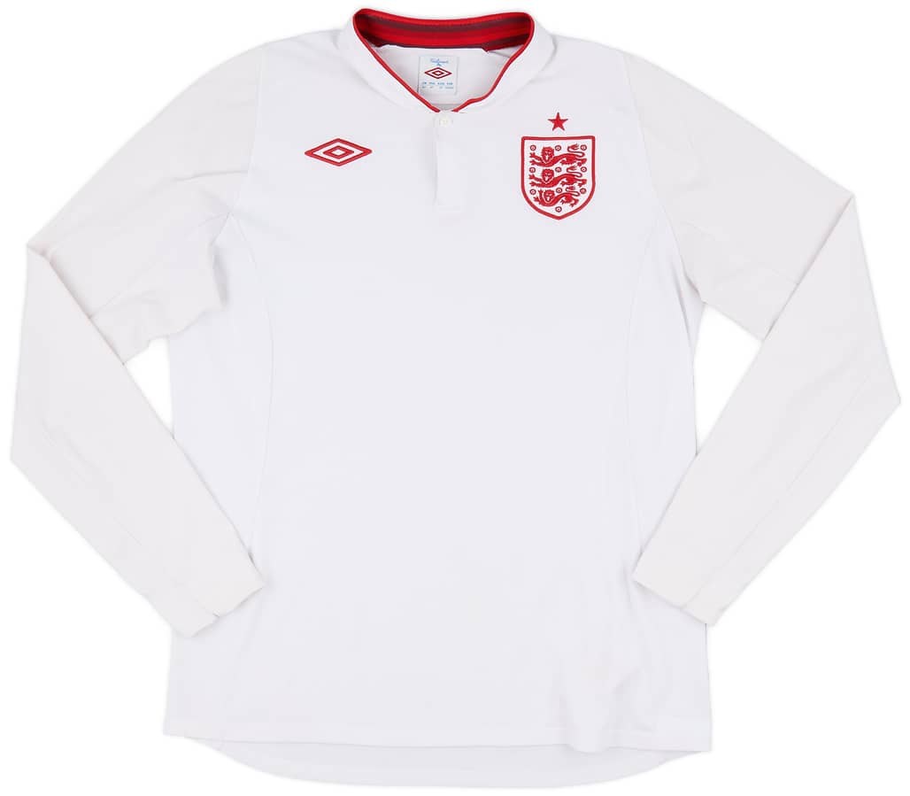2012-13 England Home L/S Shirt - 5/10 - (L)