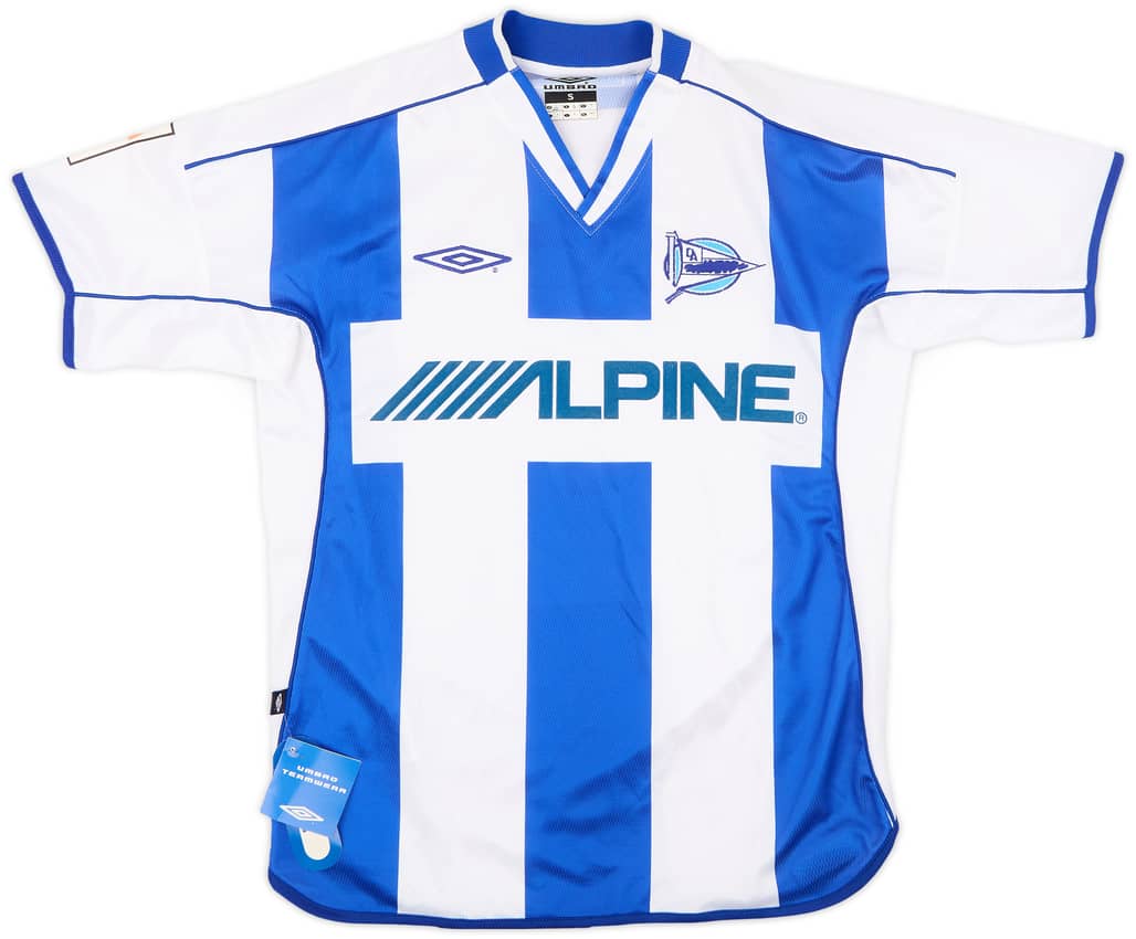 2002-03 Alaves Home Shirt (S)