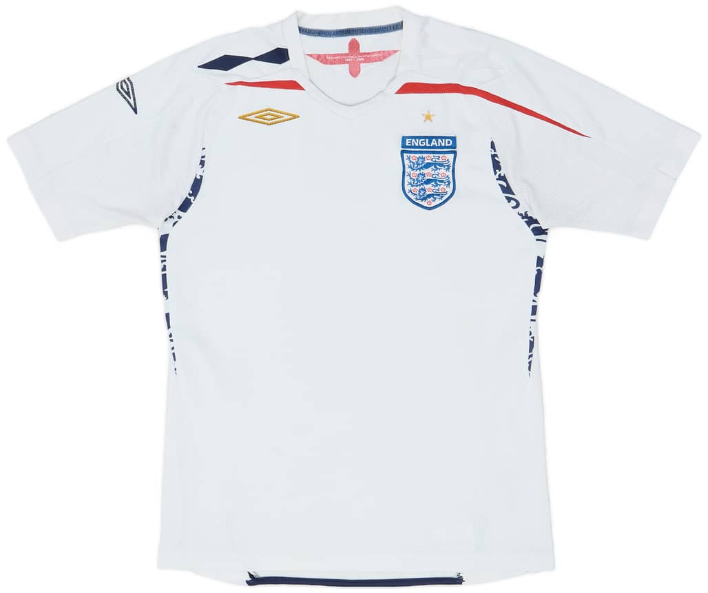 2007-09 England Home Shirt - 3/10 - (S)