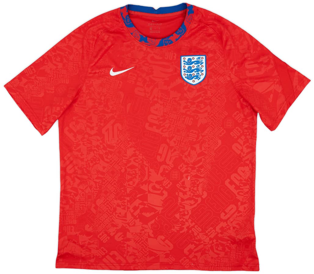 2020-21 England Nike Training Shirt - 7/10 - (XL)