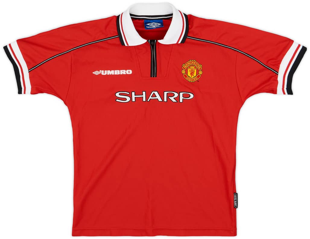 1998-00 Manchester United Home Shirt - 8/10 - (L.Boys)