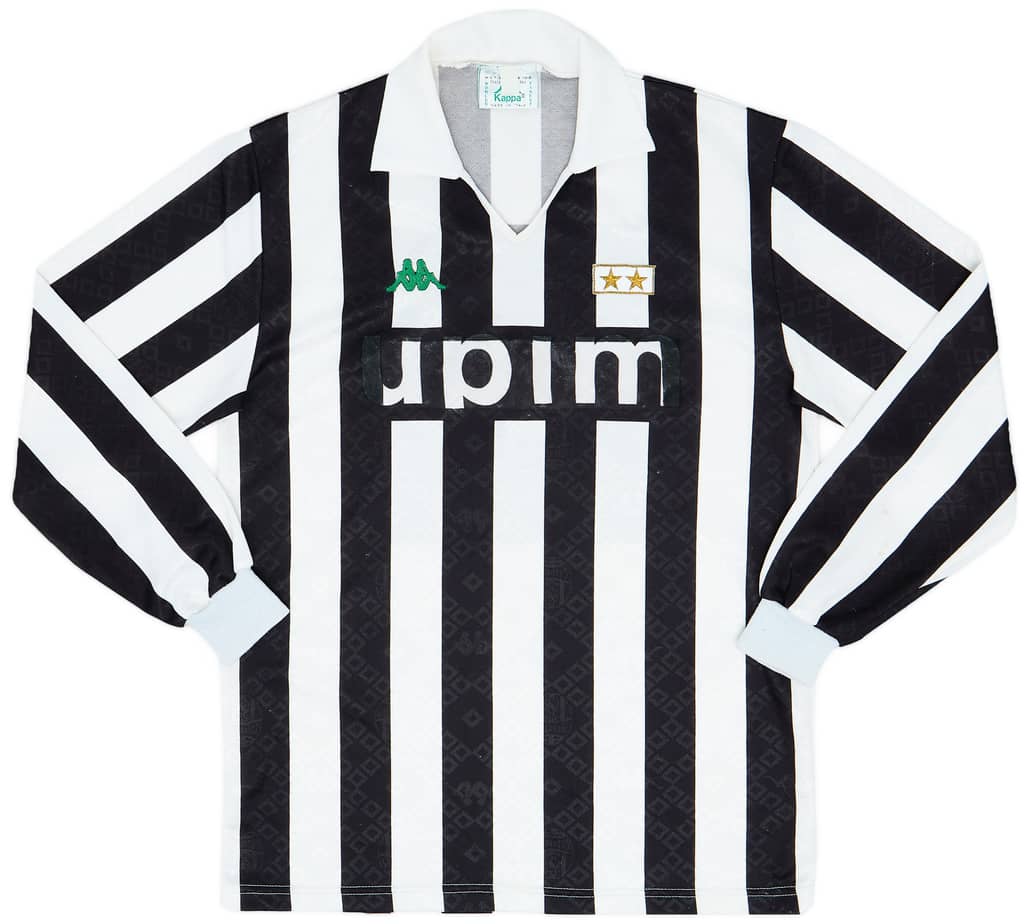 1991-92 Juventus Home L/S Shirt - 5/10 - (L)
