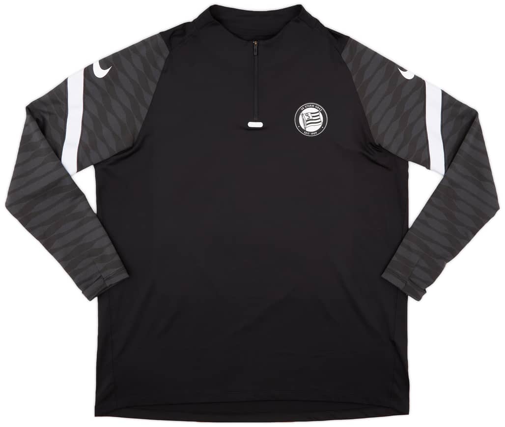 2021-22 Sturm Graz Nike 1/4 Zip Drill Top - 8/10 - (XXL)