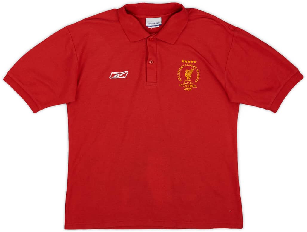 2005-06 Liverpool Reebok 'CL Winners' Polo Shirt - 8/10 - (S)