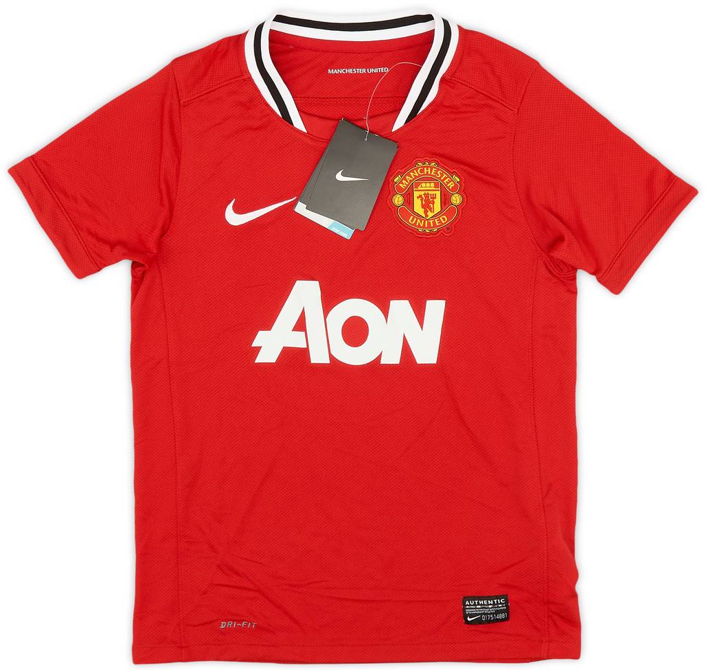 2011-12 Manchester United Home Shirt (S.Boys)