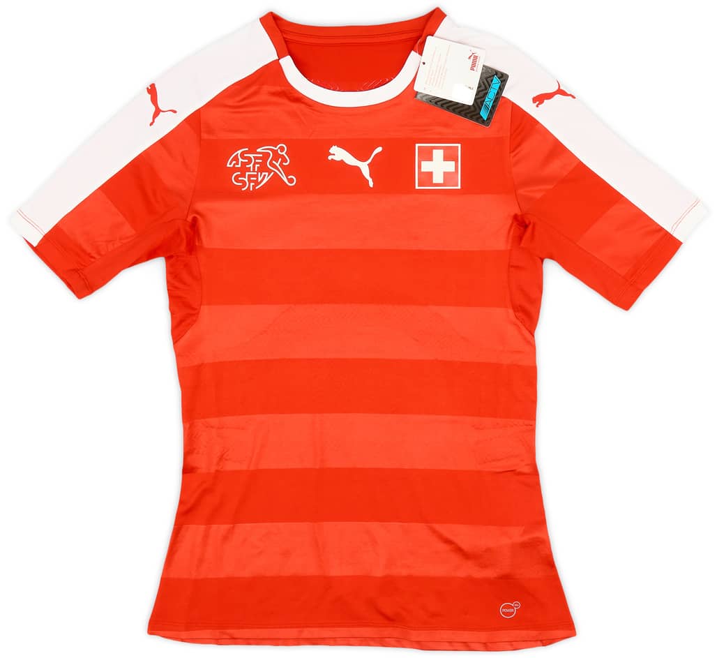 2016-17 Switzerland Authentic (ACTV Fit) Home Shirt (M)