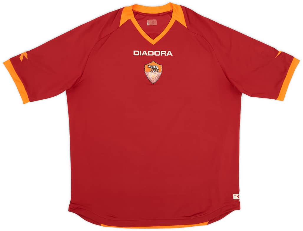 2006-07 Roma Home Shirt - 5/10 - (XL)