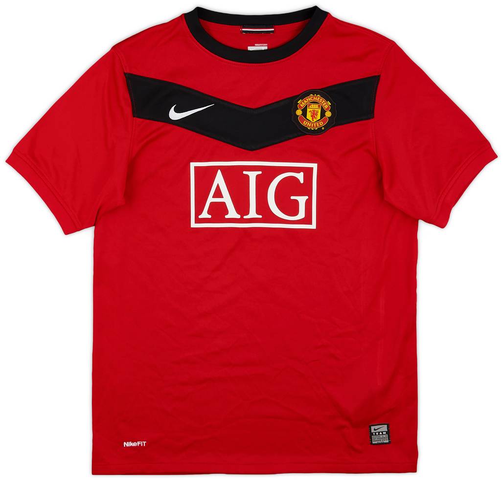 2009-10 Manchester United Home Shirt - 8/10 - (L.Boys)