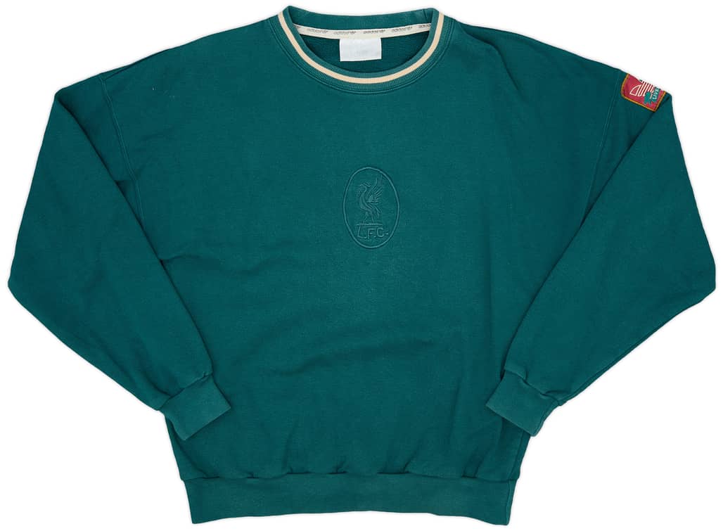 1992-93 Liverpool adidas Sweat Top - 8/10 - (S)