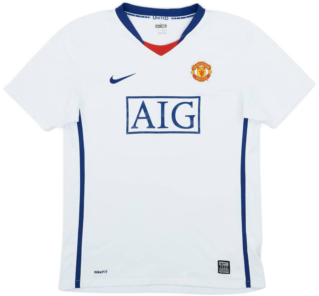 2008-10 Manchester United Away Shirt - 8/10 - (XL.Boys)