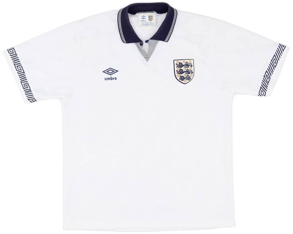 1990-92 England Home Shirt - 9/10 - (L)