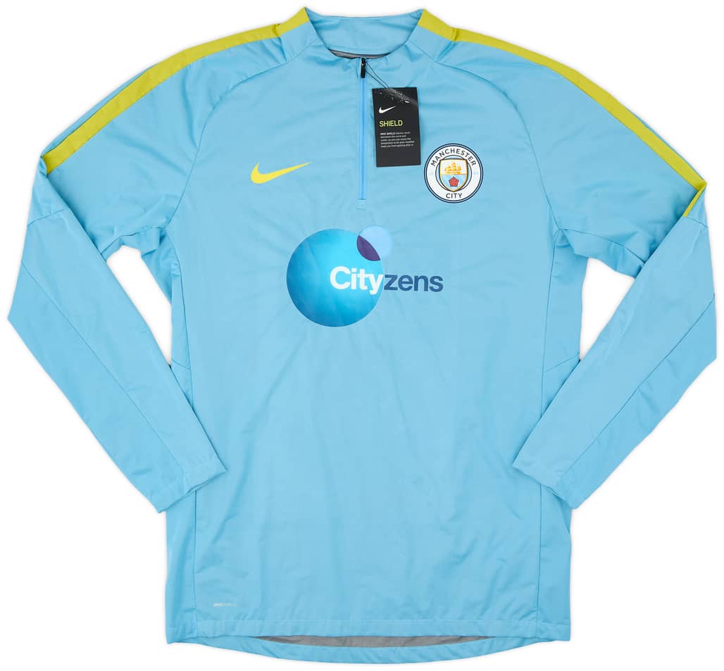2016-17 Manchester City Player Issue Nike 1/4 Zip Training Top (M)