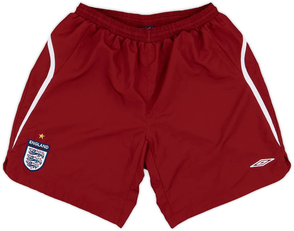 2006-08 England Umbro Training Shorts - 9/10 - (XL)