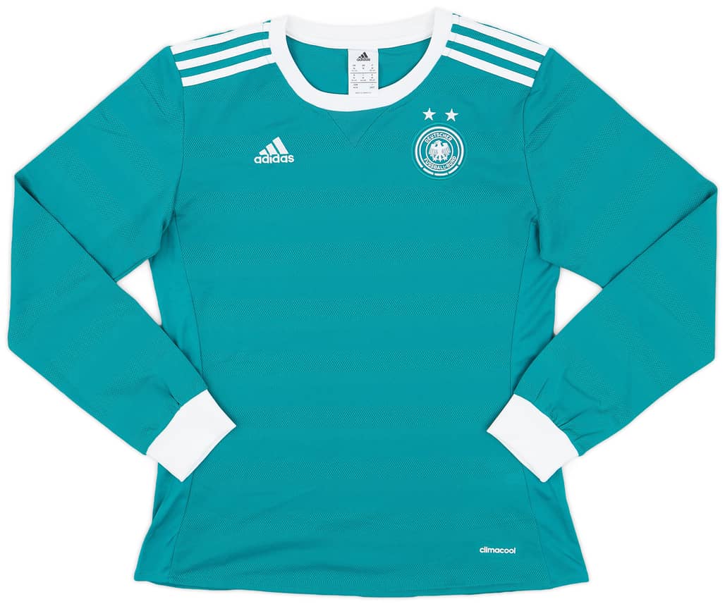 2017 Germany Women's Away L/S Shirt - 9/10 - (Women's M)