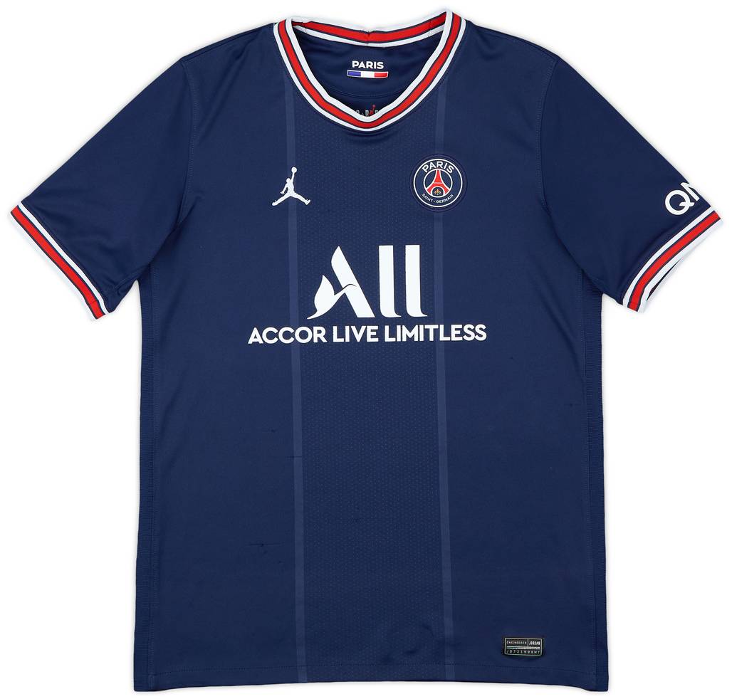 2021-22 Paris Saint-Germain Home Shirt - 9/10 - (XL.Boys)