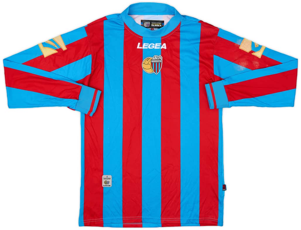 2008-10 Catania Home L/S Shirt - 6/10 - (L)