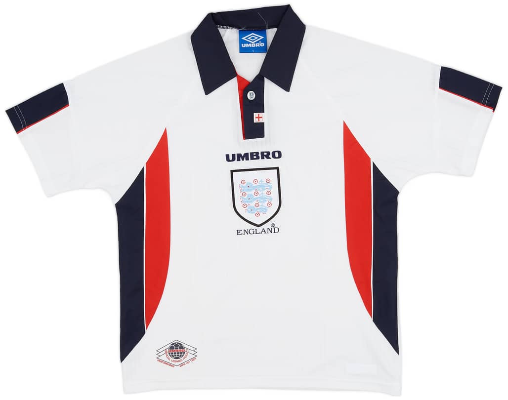 1997-99 England Home Shirt - 8/10 - (Y)