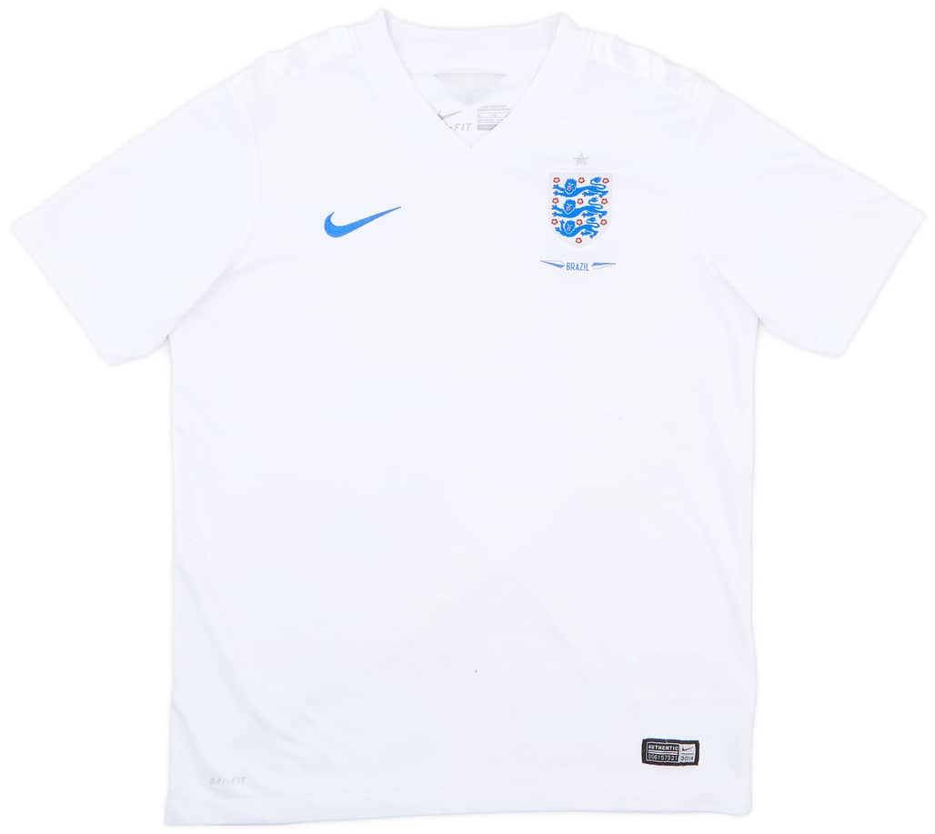 2014-15 England Home Shirt - 6/10 - (XL.Boys)