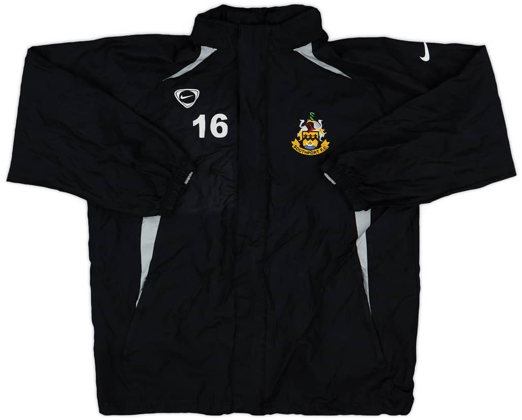 2007-08 Southport Nike Player Issue Hooded Rain Jacket #16 - 9/10 - (L)