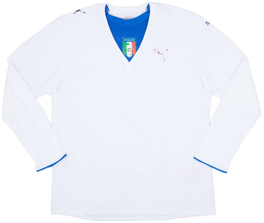 2006 Italy Away L/S Shirt - 3/10 - (XXL)