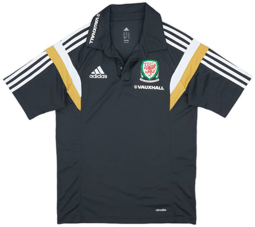 2014-15 Wales adidas Polo Shirt - 9/10 - (S)