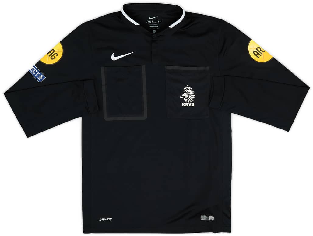 2014-15 Netherlands Nike Referee L/S Shirt - 9/10 - (S)