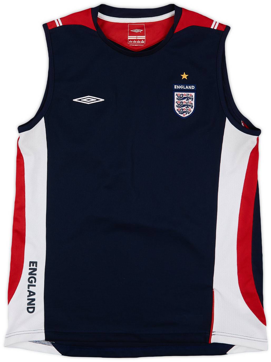 2006-07 England Umbro Training Vest - 9/10 - (L)
