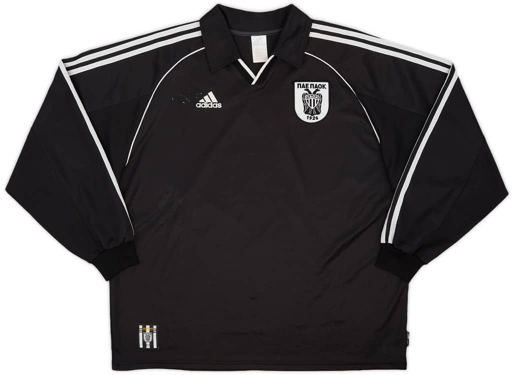 1999-00 PAOK adidas Away L/S Shirt - 6/10 - (XL)