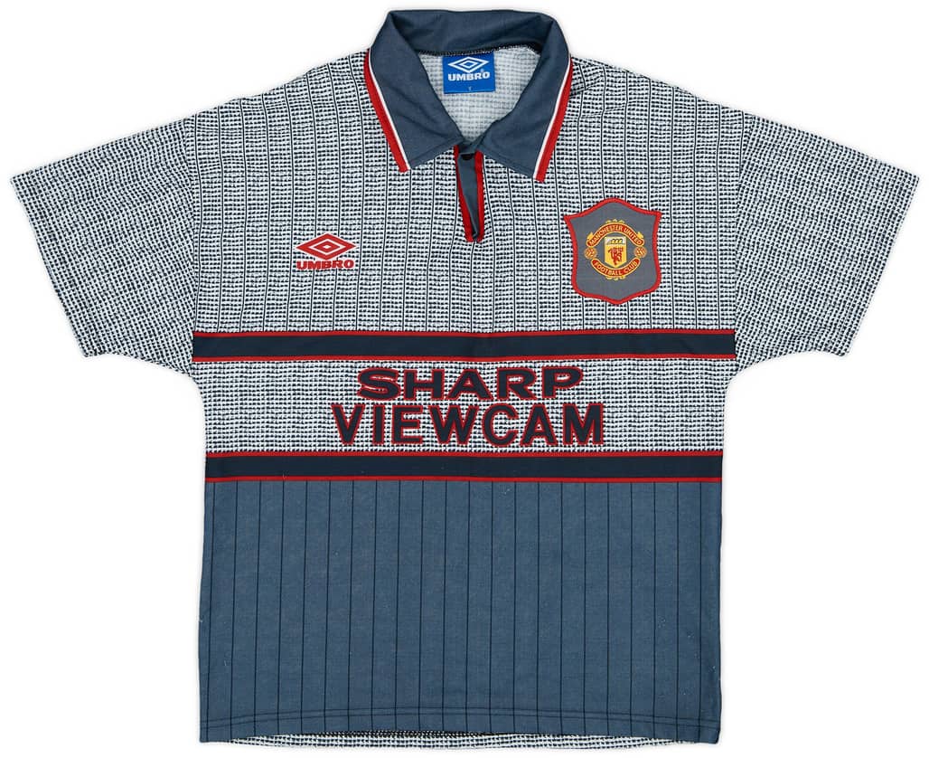 1995-96 Manchester United Away Shirt - 8/10 - (Y)