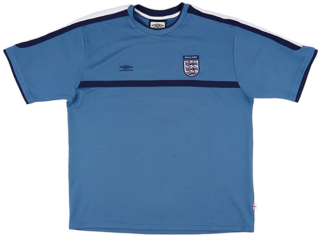2000-01 England Umbro Training Shirt - 9/10 - (XL)