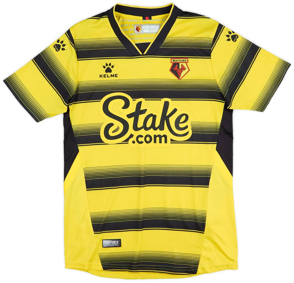 2021-22 Watford Home Shirt - 9/10 - (S)
