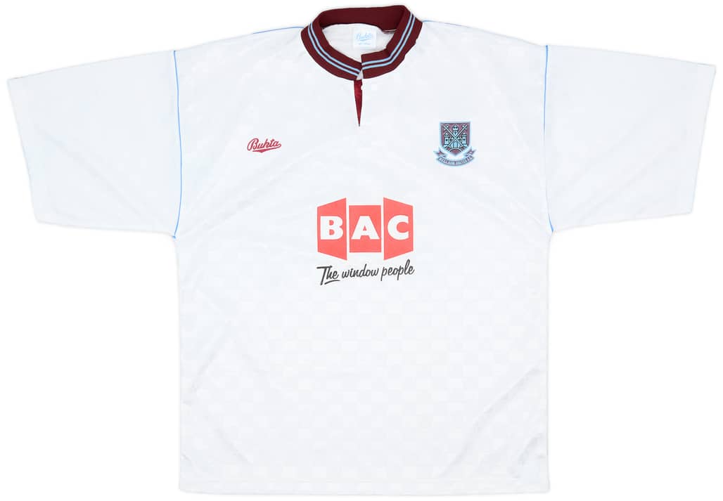 1991-92 West Ham Away Shirt - 8/10 - (L)