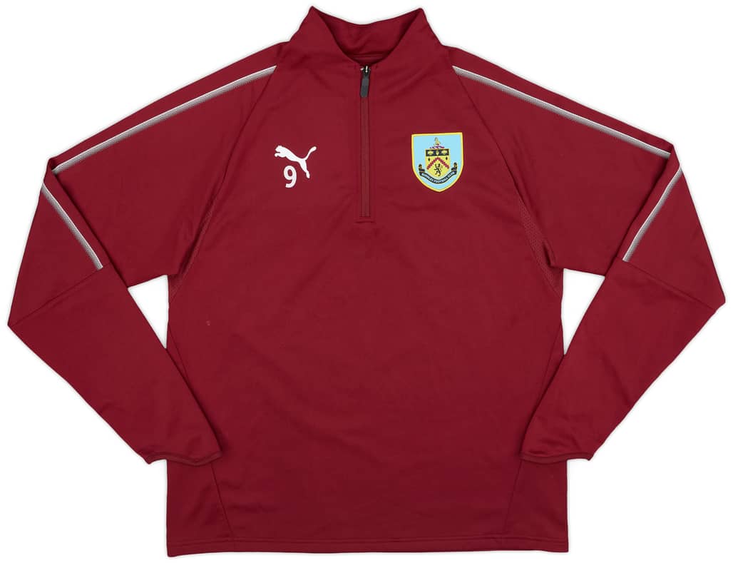 2017-18 Burnley Player Issue Puma 1/4 Zip Drill Top #9 - 9/10 - (L)