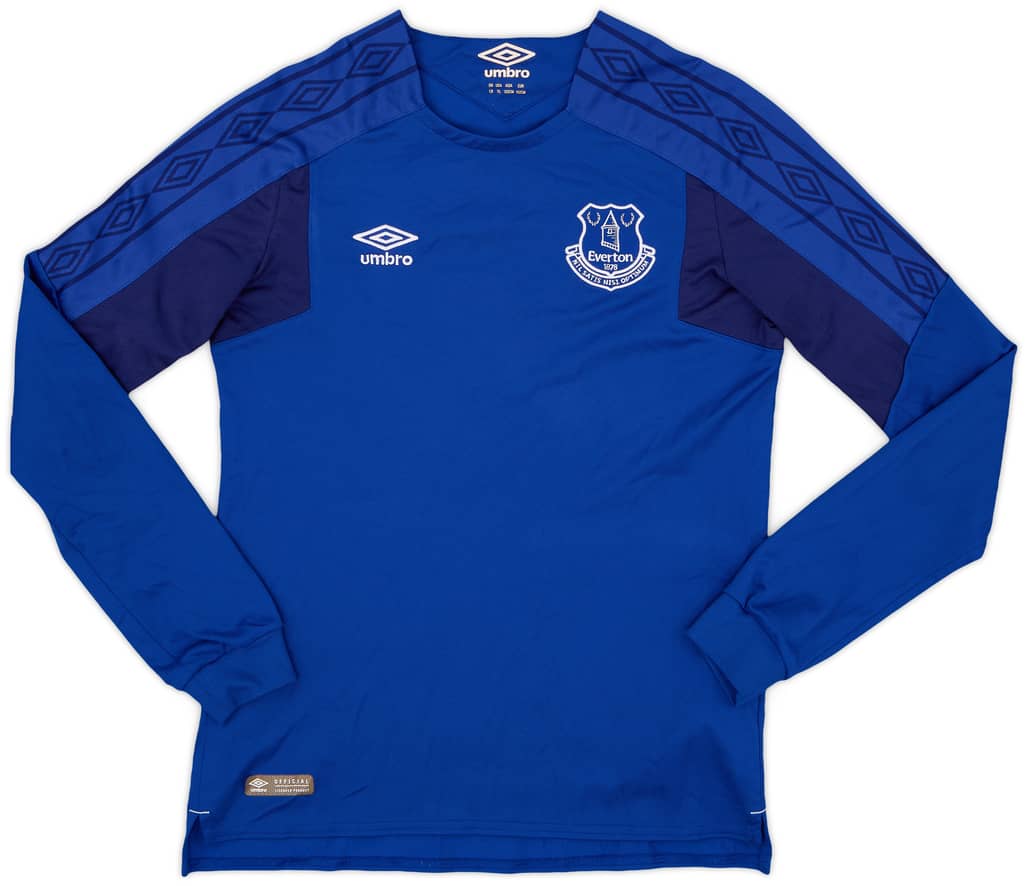 2017-18 Everton Home L/S Shirt - 8/10 - (L.Boys)