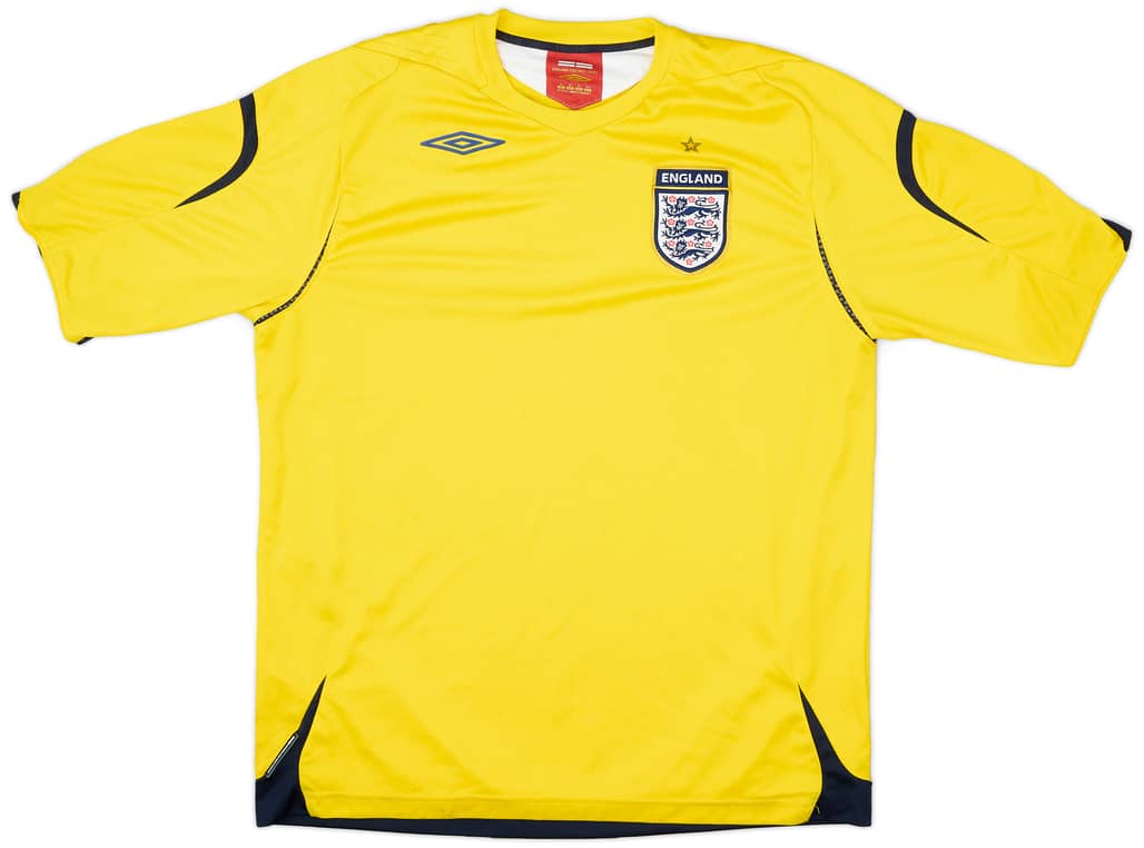 2006-08 England GK S/S Shirt - 5/10 - (XL)