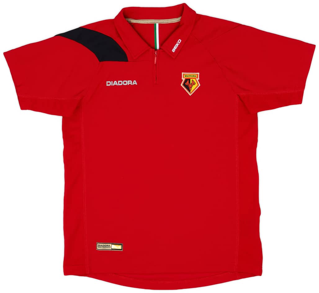 2007-08 Watford Diadora Polo Shirt - 8/10 - (M)