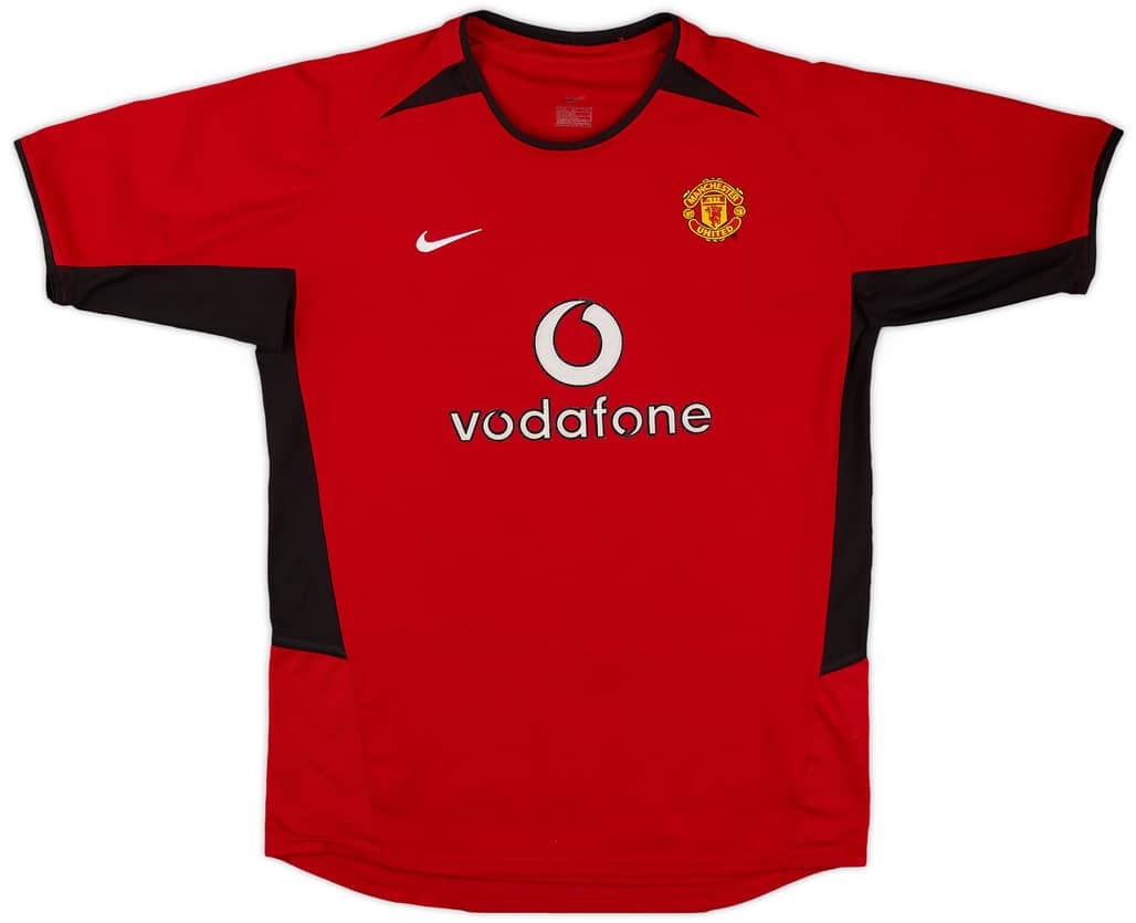 2002-04 Manchester United Home Shirt - 9/10 - (XL.Boys)